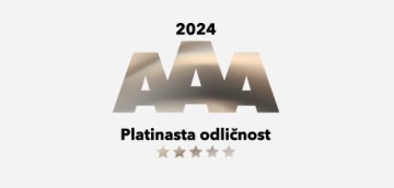 Platinasta bonitetna odličnost AAA za leto 2024