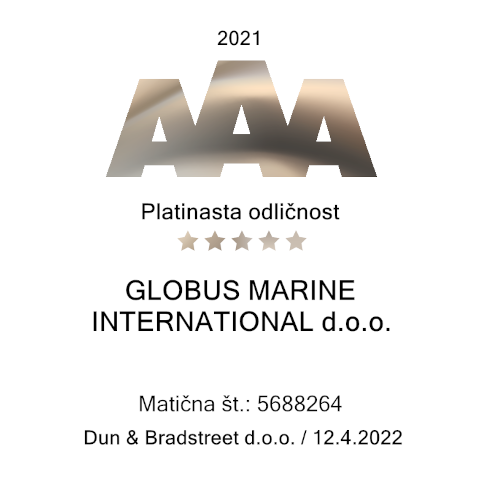 Globus Marine International prejel platinasto bonitetno odličnost AAA za leto 2021