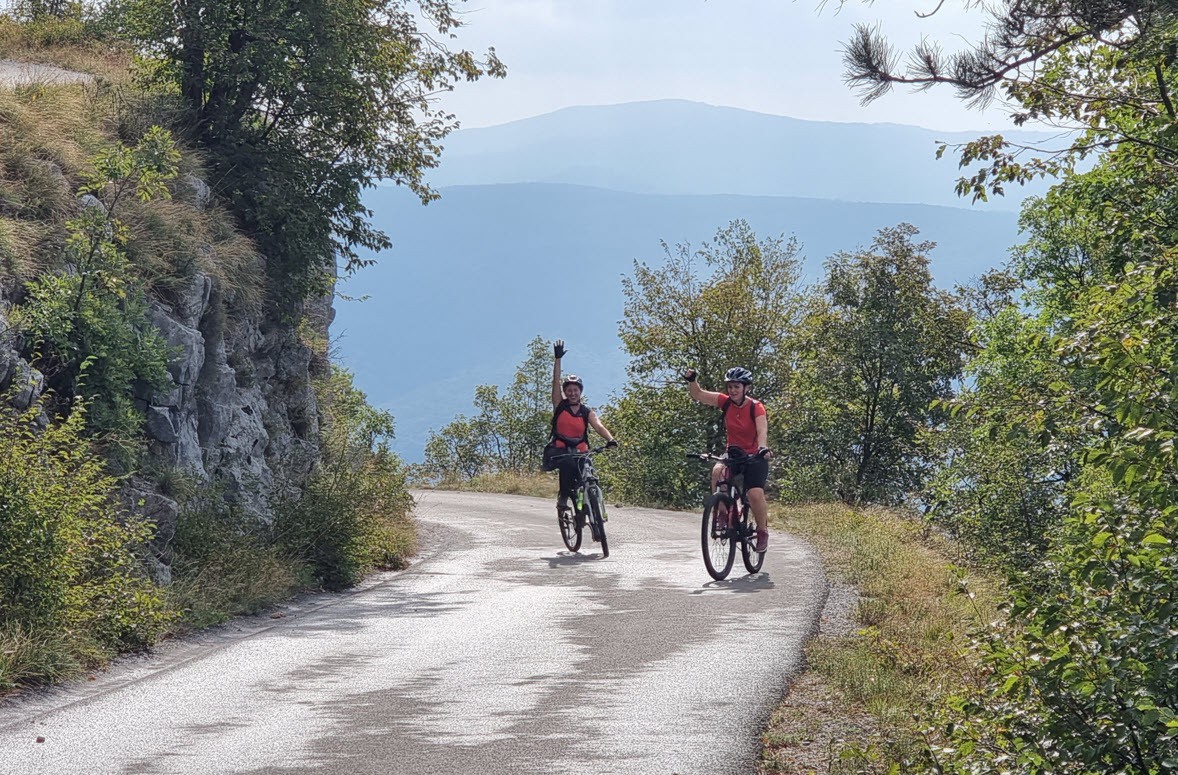 GMI Colleagues on a Cycling Trip Through the Kras